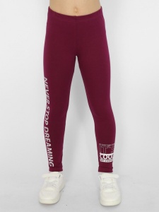Легинсы для девочки CWJG 70401-24 Бордовый