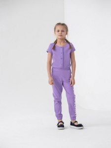 Полукомбинезон для девочки CSKG 90099-44-317 Фиолетовый Полукомбинезон для девочки CSKG 90099-44-317 Фиолетовый