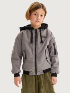 Куртка утеплённая для мальчика NIKASTYLE 4м5525 Серый Куртка утеплённая для мальчика NIKASTYLE 4м5525 Серый