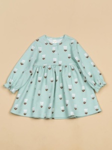 Платье для девочки Baby Boom С243/1-И Тюльпаны на нефрите я710