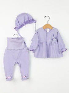 Комплект для девочки Baby Boom КН176/3-И Лаванда + Сирень я738
