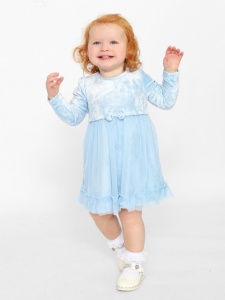 Платье для девочки CWNG 63630-43 Голубой