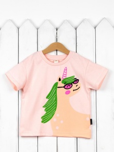 Футболка для девочки Baby Boom Ф122/2-К Светло розовый Б108 Футболка для девочки Baby Boom Ф122/2-К Светло розовый Б108