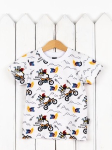 Футболка для мальчика Baby Boom Ф96/5-К Мотоциклы