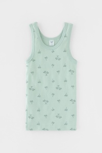 Майка для мальчика Crockid К 1182-2 голубая дымка, пальмы (пальмы)