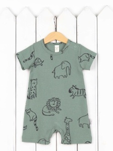 Комбинезон для мальчика Baby Boom К324/8-К Сафари на шалфее я736