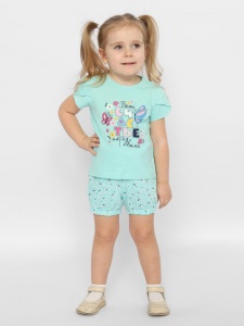 Комплект для девочки CSBG 90186-49-376 Светло-бирюзовый