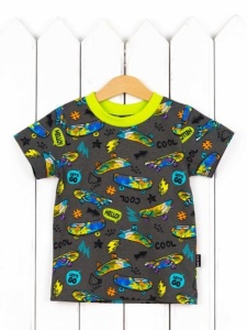 Футболка для мальчика Baby Boom Ф96/6-К Скейты