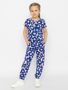 Полукомбинезон для девочки CSKG 90188-41-373 Темно-синий