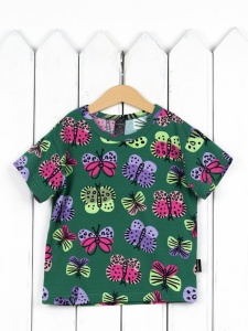 Футболка для девочки Baby Boom Ф139/1-К Бабочки Б111